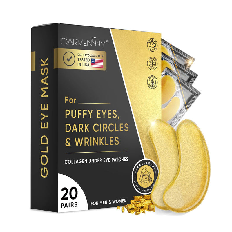 24K Gold Eye Mask: Lift, Tighten, Remove Wrinkles & Eye Bags